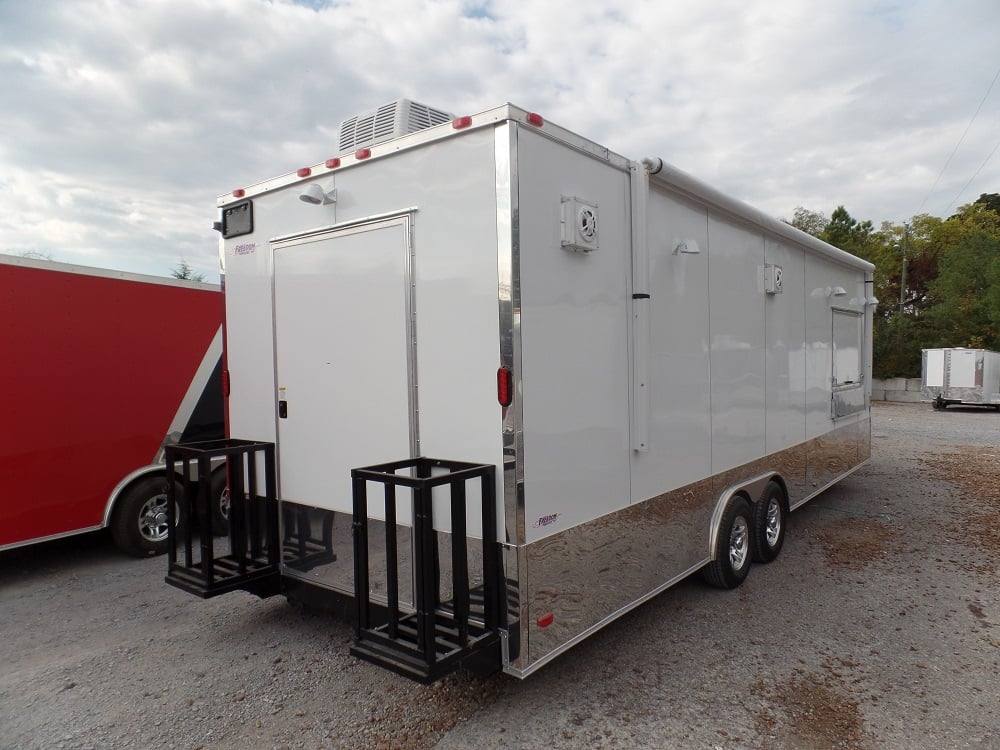 801-8.5-x-26-concession-food-trailer-white-event-catering-6.jpg 8.5' x 26' Concession Food Trailer White Event Catering