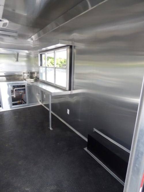 803-8.5-x-26-concession-red-bbq-food-trailer-with-appliances-24.jpg 8.5' x 26' Concession Red BBQ Food Trailer With Appliances