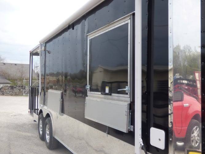 805-8.5-x-26-concession-trailer-black-bbq-food-event-catering-8.jpg 8.5' x 26' Concession Trailer Black BBQ Food Event Catering