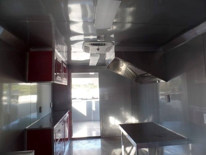 8.5' x 26' Concession Trailer Red BBQ Food Event Vending