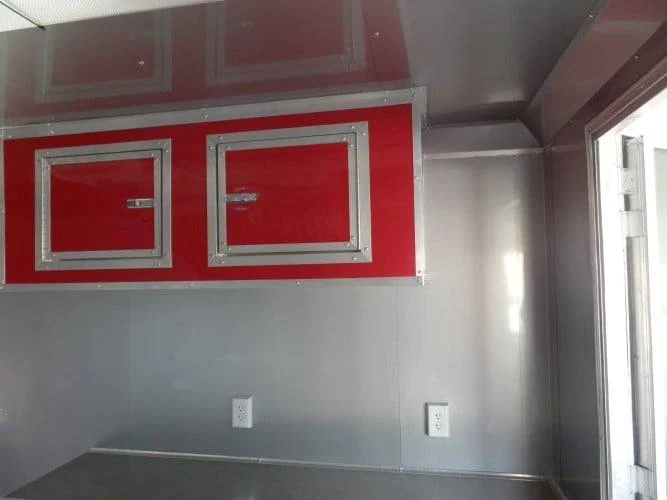 8.5' x 26' Concession Trailer Red BBQ Food Event Vending