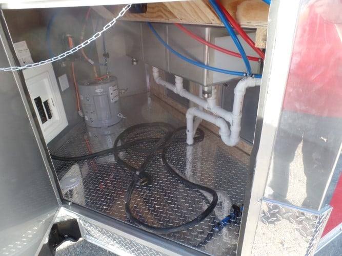8.5' x 26' Concession Trailer Red BBQ Food Event Vending