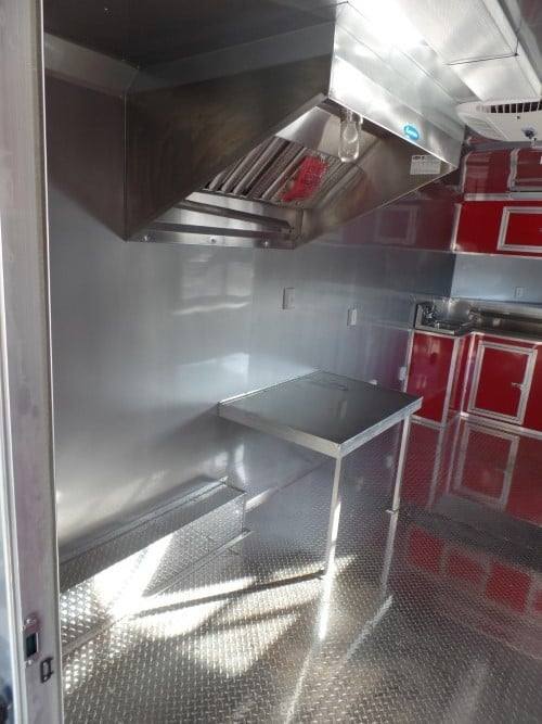 8.5' x 26' Concession Trailer Red BBQ Food Event Vending