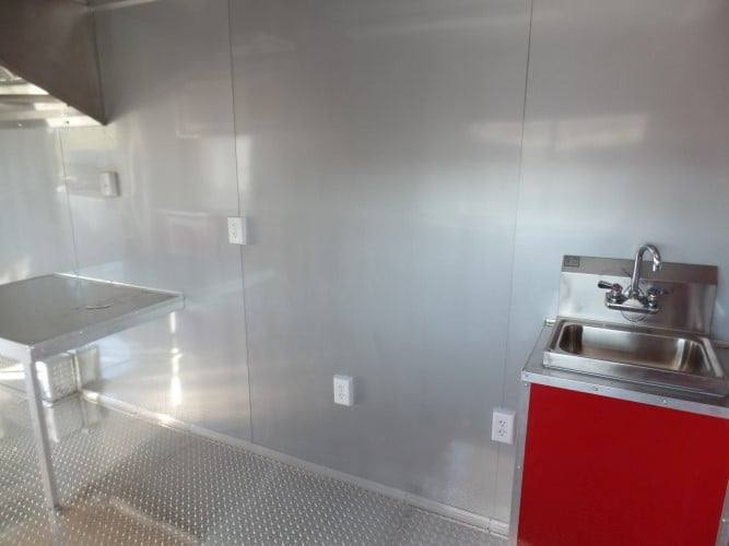 8.5' x 26' Concession Trailer Red BBQ Food Event Vending
