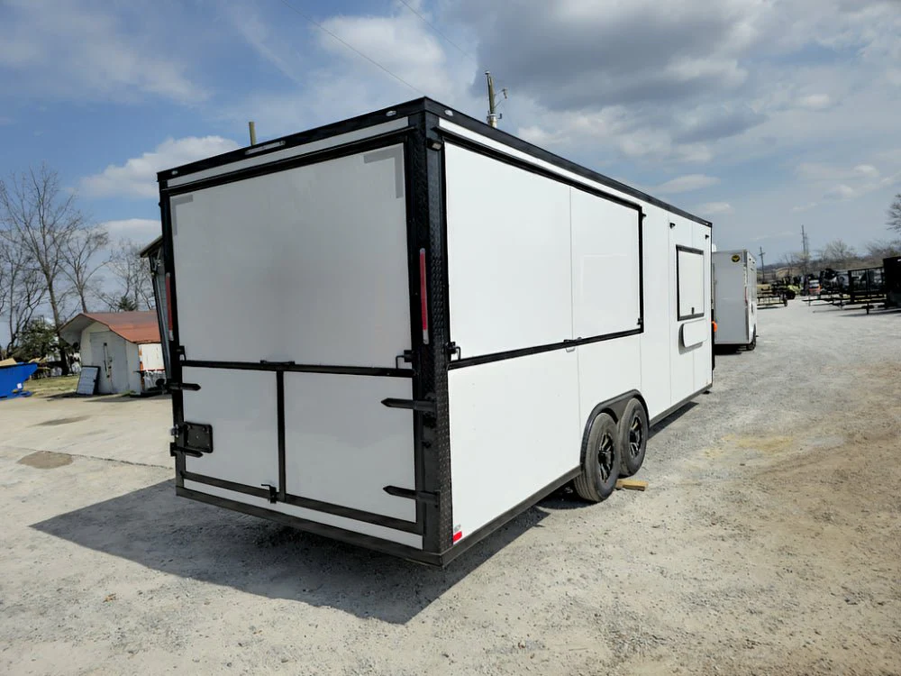 807-8.5-x-26-concession-trailer-white-w-blackout-kettle-corn-event-catering-12.webp 8.5' X 26' Concession Trailer White W/ Blackout Kettle Corn Event Catering