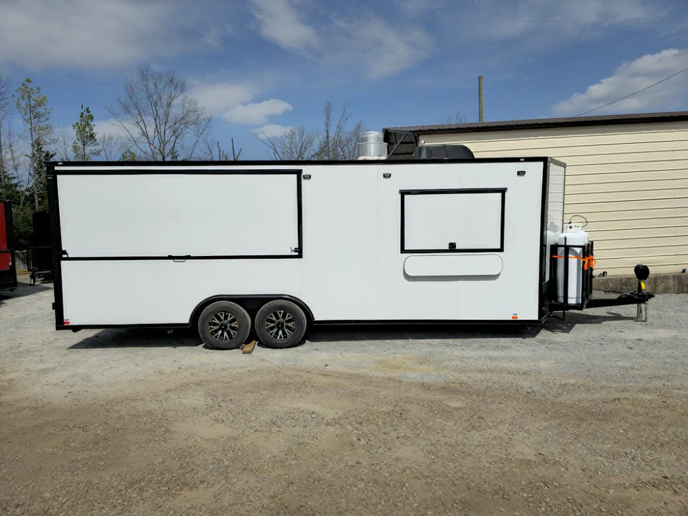 807-8.5-x-26-concession-trailer-white-w-blackout-kettle-corn-event-catering-13.webp 8.5' X 26' Concession Trailer White W/ Blackout Kettle Corn Event Catering