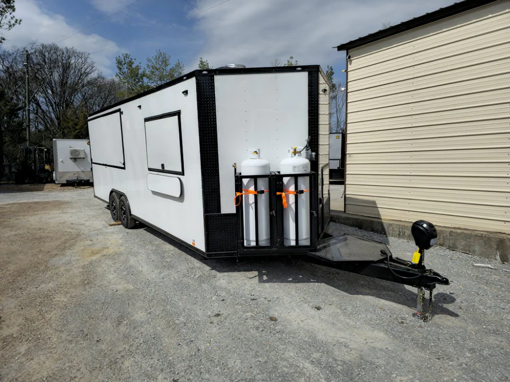 807-8.5-x-26-concession-trailer-white-w-blackout-kettle-corn-event-catering-14.webp 8.5' X 26' Concession Trailer White W/ Blackout Kettle Corn Event Catering