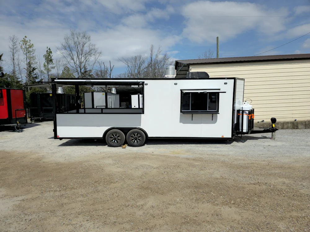 807-8.5-x-26-concession-trailer-white-w-blackout-kettle-corn-event-catering-18.webp 8.5' X 26' Concession Trailer White W/ Blackout Kettle Corn Event Catering