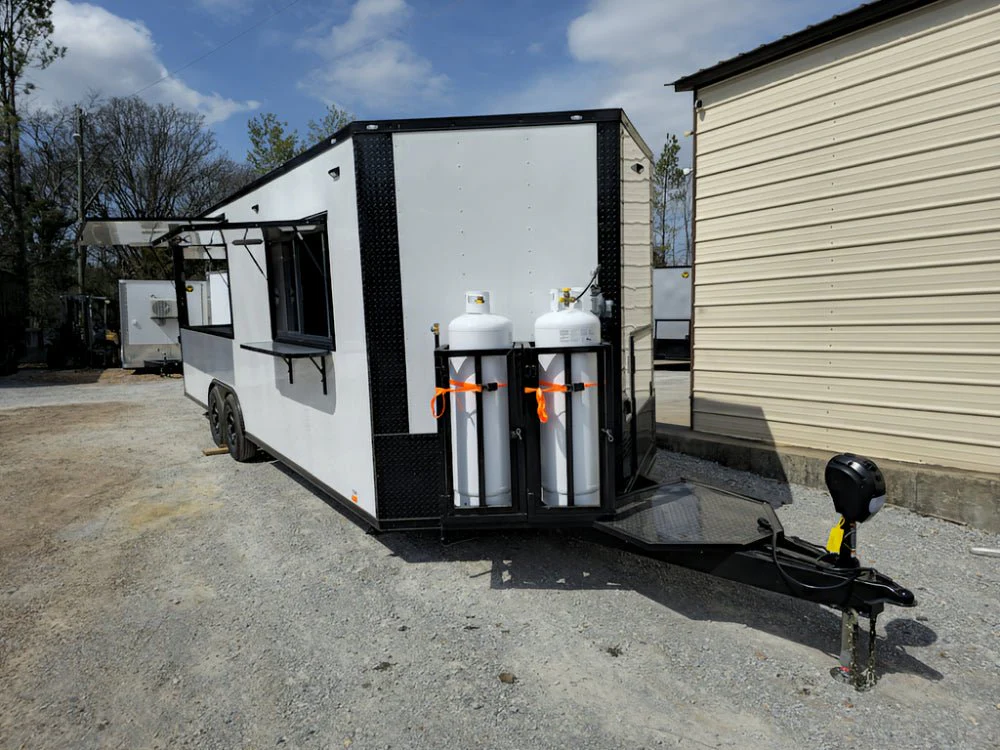 807-8.5-x-26-concession-trailer-white-w-blackout-kettle-corn-event-catering-19.webp 8.5' X 26' Concession Trailer White W/ Blackout Kettle Corn Event Catering