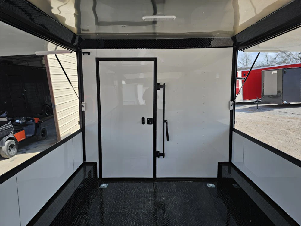 807-8.5-x-26-concession-trailer-white-w-blackout-kettle-corn-event-catering-21.webp 8.5' X 26' Concession Trailer White W/ Blackout Kettle Corn Event Catering