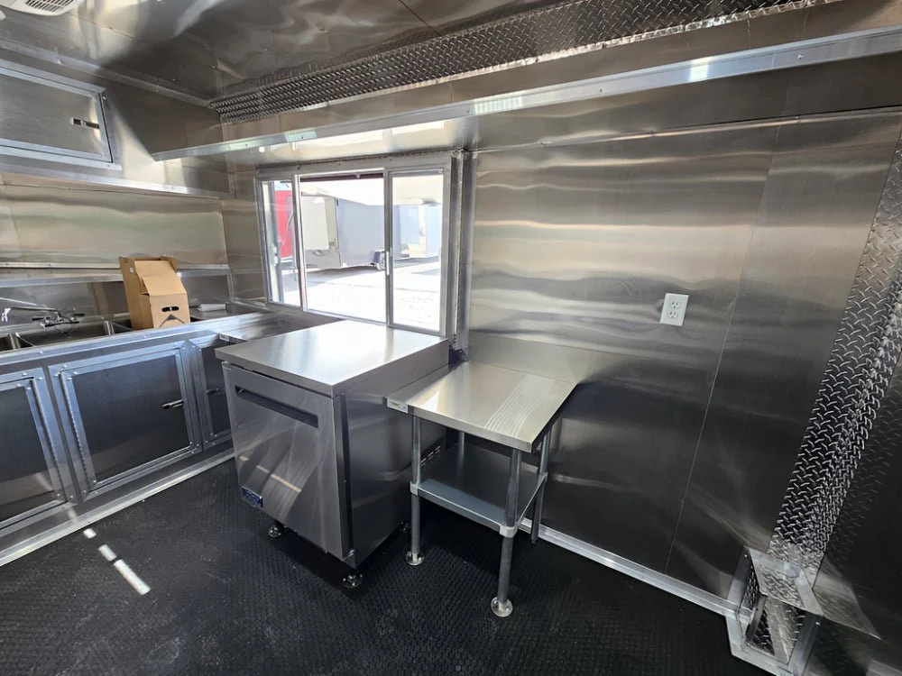 807-8.5-x-26-concession-trailer-white-w-blackout-kettle-corn-event-catering-28.webp 8.5' X 26' Concession Trailer White W/ Blackout Kettle Corn Event Catering