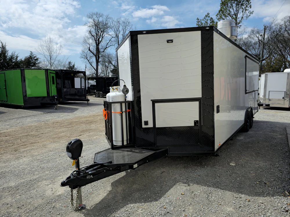 807-8.5-x-26-concession-trailer-white-w-blackout-kettle-corn-event-catering-9.webp 8.5' X 26' Concession Trailer White W/ Blackout Kettle Corn Event Catering