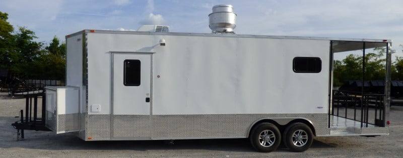 808-8.5-x-26-concession-white-bbq-food-trailer-with-appliances-16.jpg 8.5' x 26' Concession White BBQ Food Trailer With Appliances