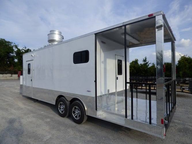 808-8.5-x-26-concession-white-bbq-food-trailer-with-appliances-21.jpg 8.5' x 26' Concession White BBQ Food Trailer With Appliances