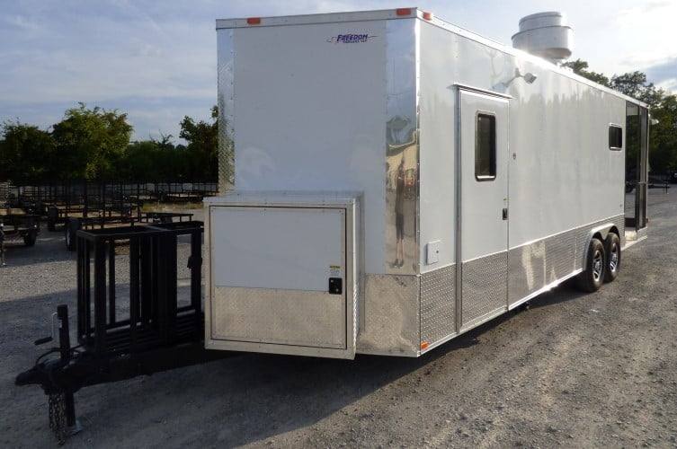 808-8.5-x-26-concession-white-bbq-food-trailer-with-appliances-36.jpg 8.5' x 26' Concession White BBQ Food Trailer With Appliances