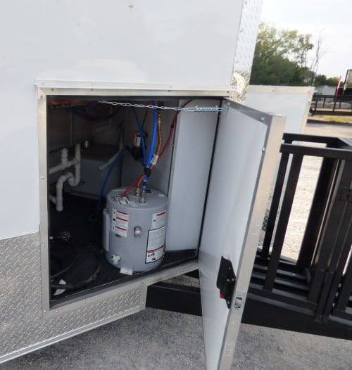 808-8.5-x-26-concession-white-bbq-food-trailer-with-appliances-4.jpg 8.5' x 26' Concession White BBQ Food Trailer With Appliances