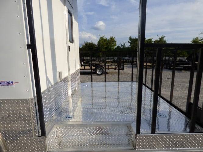 808-8.5-x-26-concession-white-bbq-food-trailer-with-appliances-8.jpg 8.5' x 26' Concession White BBQ Food Trailer With Appliances