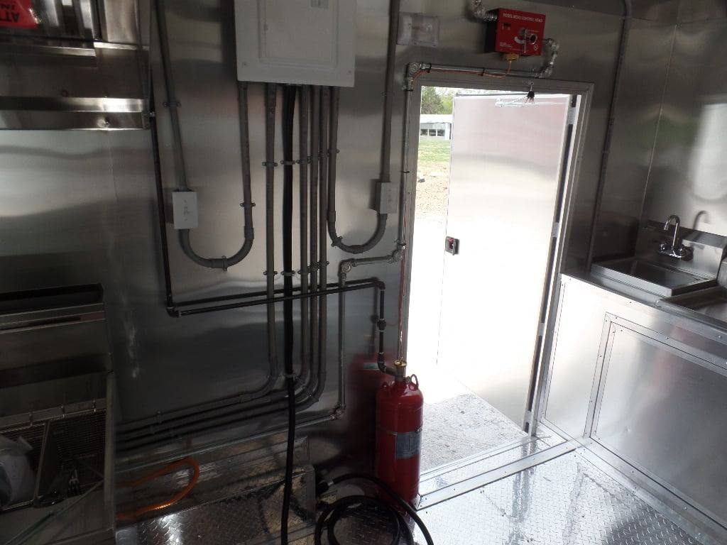 81-8.5-x-16-black-flat-front-concession-food-trailer-with-appliances-13.jpg 8.5' x 16' Black Flat Front Concession Food Trailer With Appliances