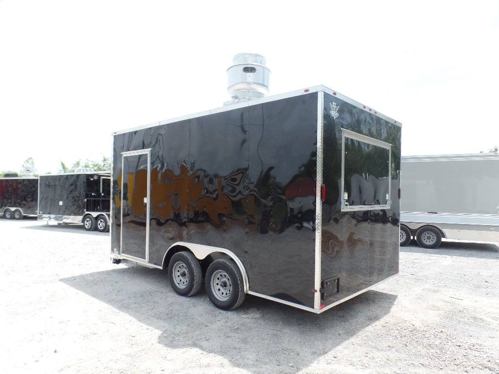 81-8.5-x-16-black-flat-front-concession-food-trailer-with-appliances-15.jpg 8.5' x 16' Black Flat Front Concession Food Trailer With Appliances