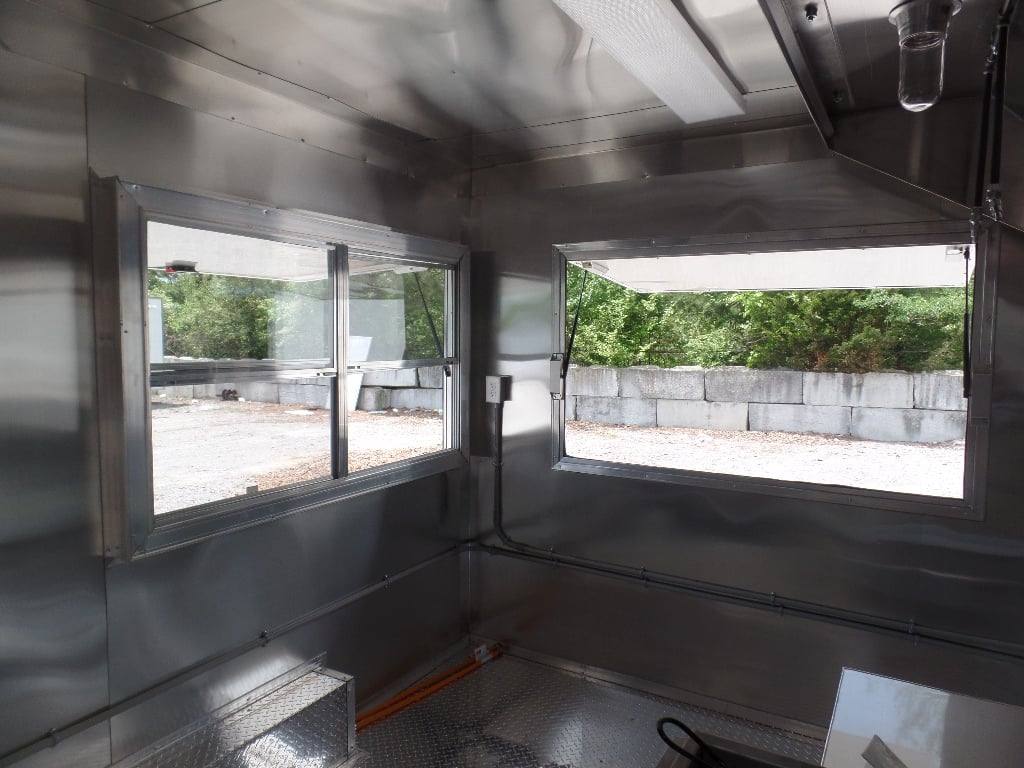 81-8.5-x-16-black-flat-front-concession-food-trailer-with-appliances-22.jpg 8.5' x 16' Black Flat Front Concession Food Trailer With Appliances