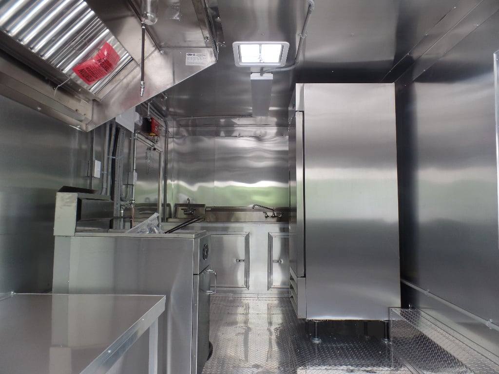 81-8.5-x-16-black-flat-front-concession-food-trailer-with-appliances-5.jpg 8.5' x 16' Black Flat Front Concession Food Trailer With Appliances