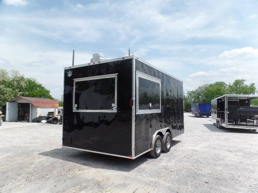 81-8.5-x-16-black-flat-front-concession-food-trailer-with-appliances-6.jpg 8.5' x 16' Black Flat Front Concession Food Trailer With Appliances