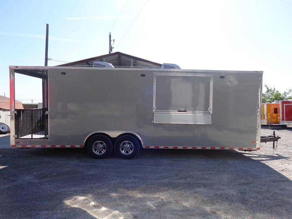 810-8.5-x-26-dove-grey-flat-nose-concession-food-trailer-15.jpg 8.5' x 26' Dove Grey Flat Nose Concession Food Trailer
