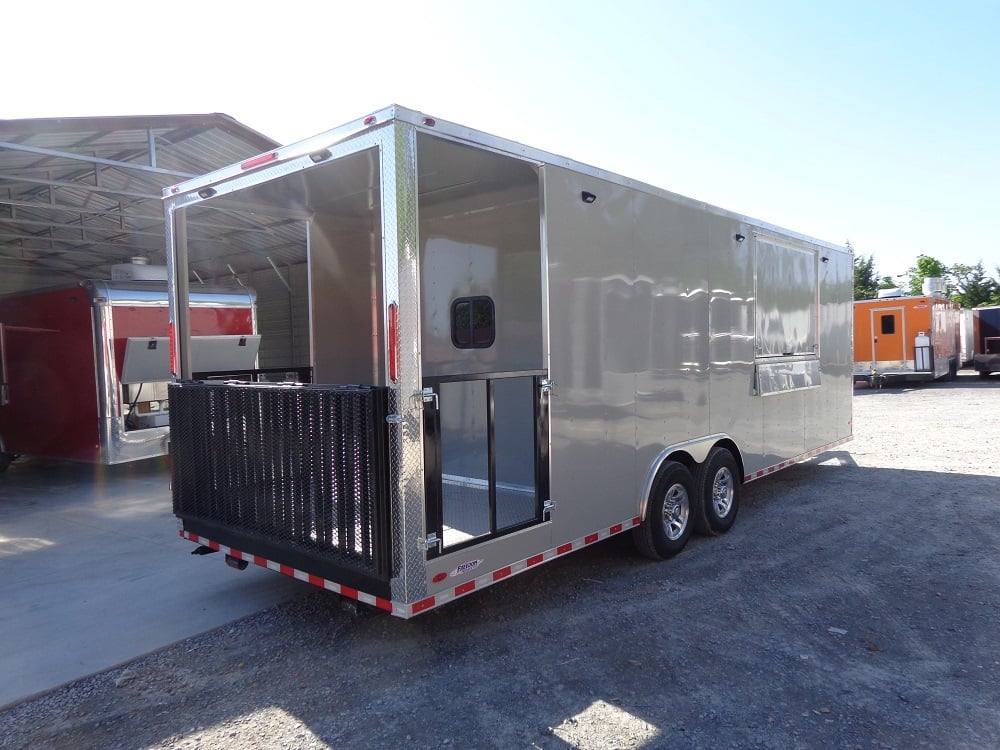 810-8.5-x-26-dove-grey-flat-nose-concession-food-trailer-16.jpg 8.5' x 26' Dove Grey Flat Nose Concession Food Trailer