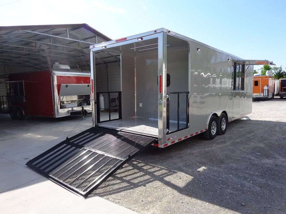 810-8.5-x-26-dove-grey-flat-nose-concession-food-trailer-17.jpg 8.5' x 26' Dove Grey Flat Nose Concession Food Trailer