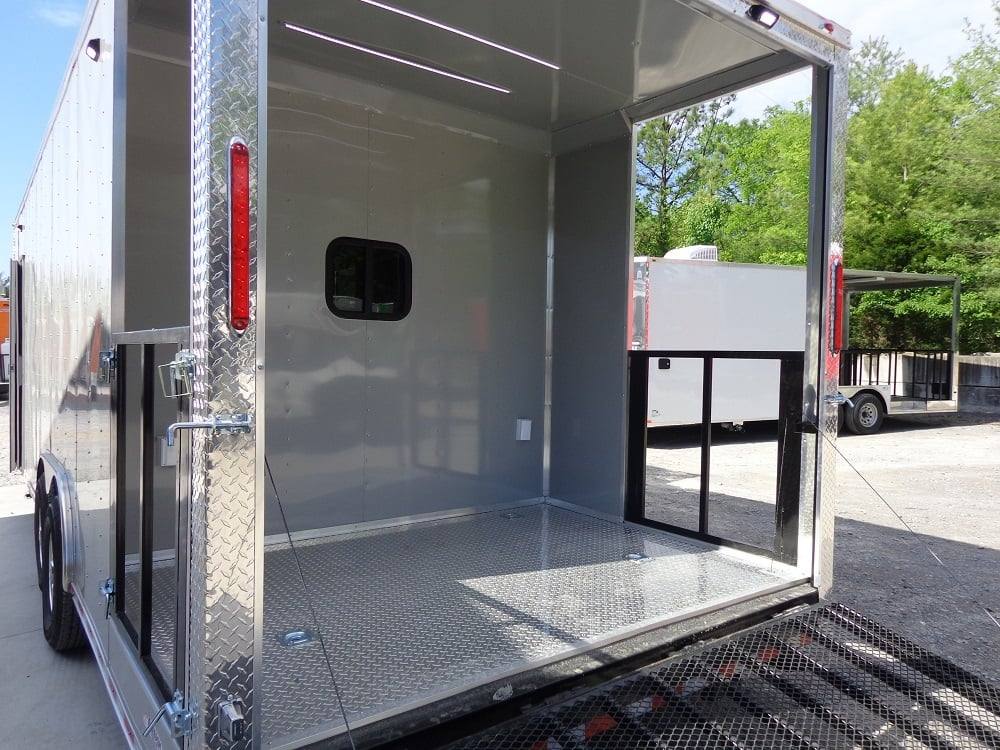 810-8.5-x-26-dove-grey-flat-nose-concession-food-trailer-19.jpg 8.5' x 26' Dove Grey Flat Nose Concession Food Trailer