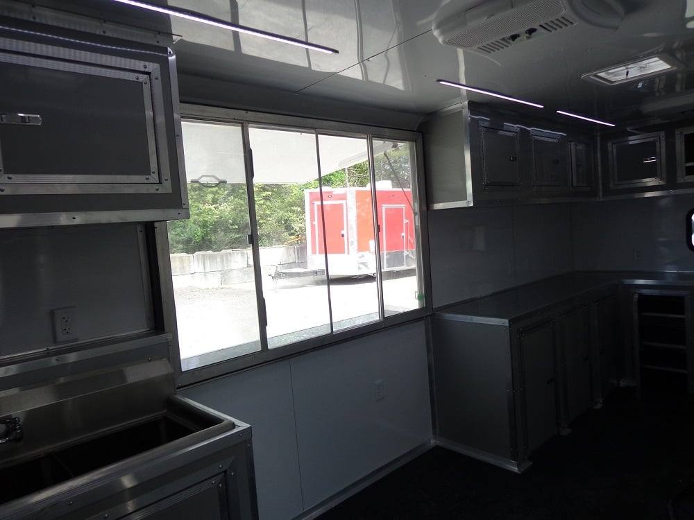 810-8.5-x-26-dove-grey-flat-nose-concession-food-trailer-5.jpg 8.5' x 26' Dove Grey Flat Nose Concession Food Trailer
