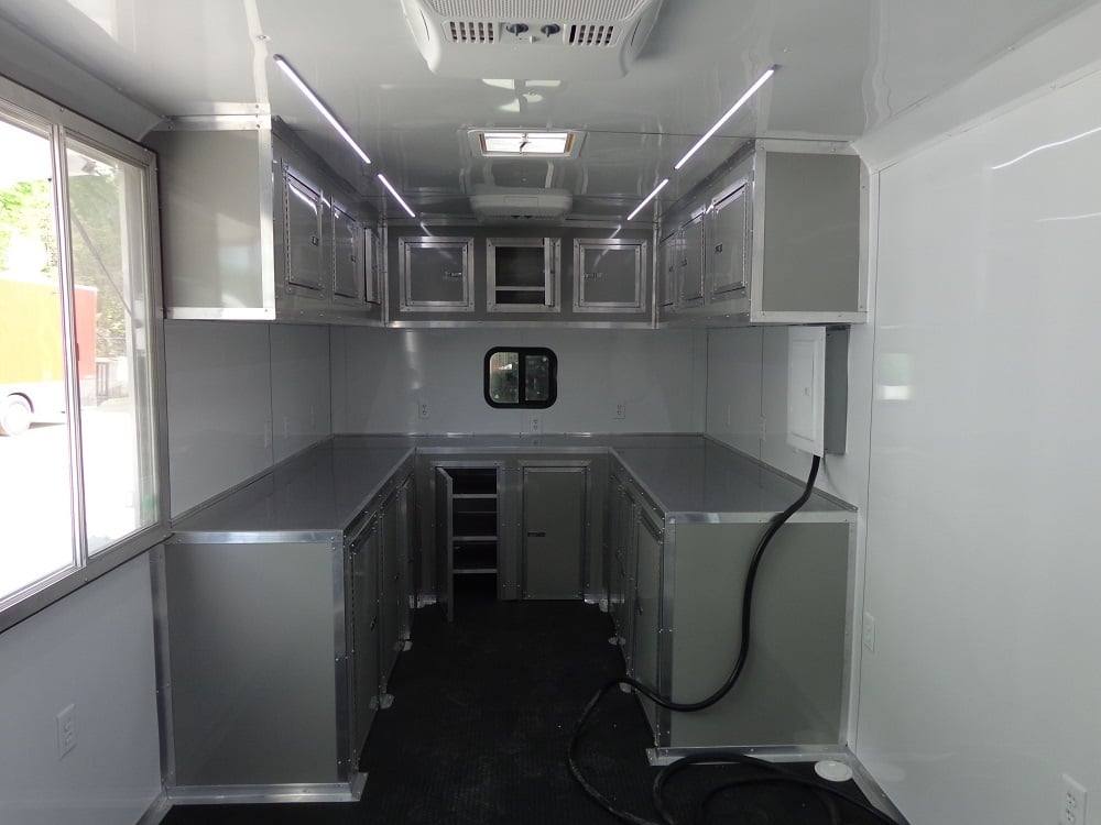 810-8.5-x-26-dove-grey-flat-nose-concession-food-trailer-8.jpg 8.5' x 26' Dove Grey Flat Nose Concession Food Trailer
