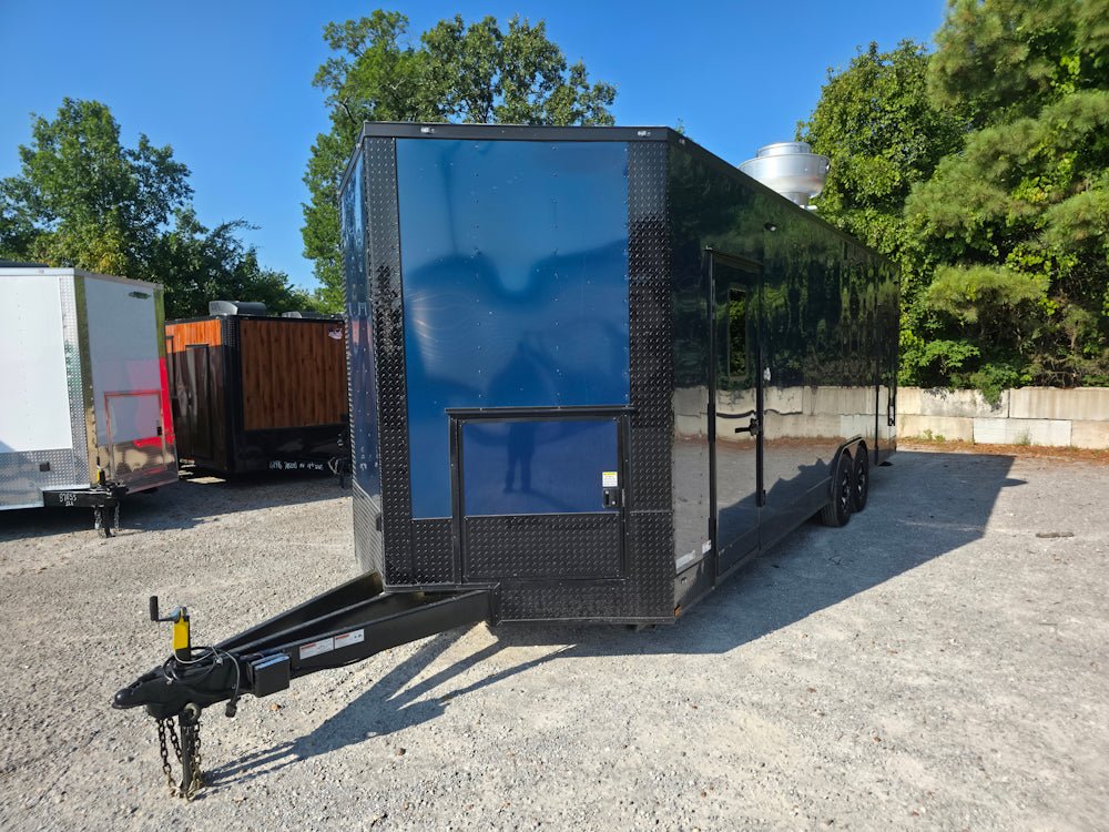 811-8.5-x-26-indigo-blue-concession-trailer-food-event-catering-3.jpg 8.5' X 26' Indigo Blue Concession Trailer Food Event Catering