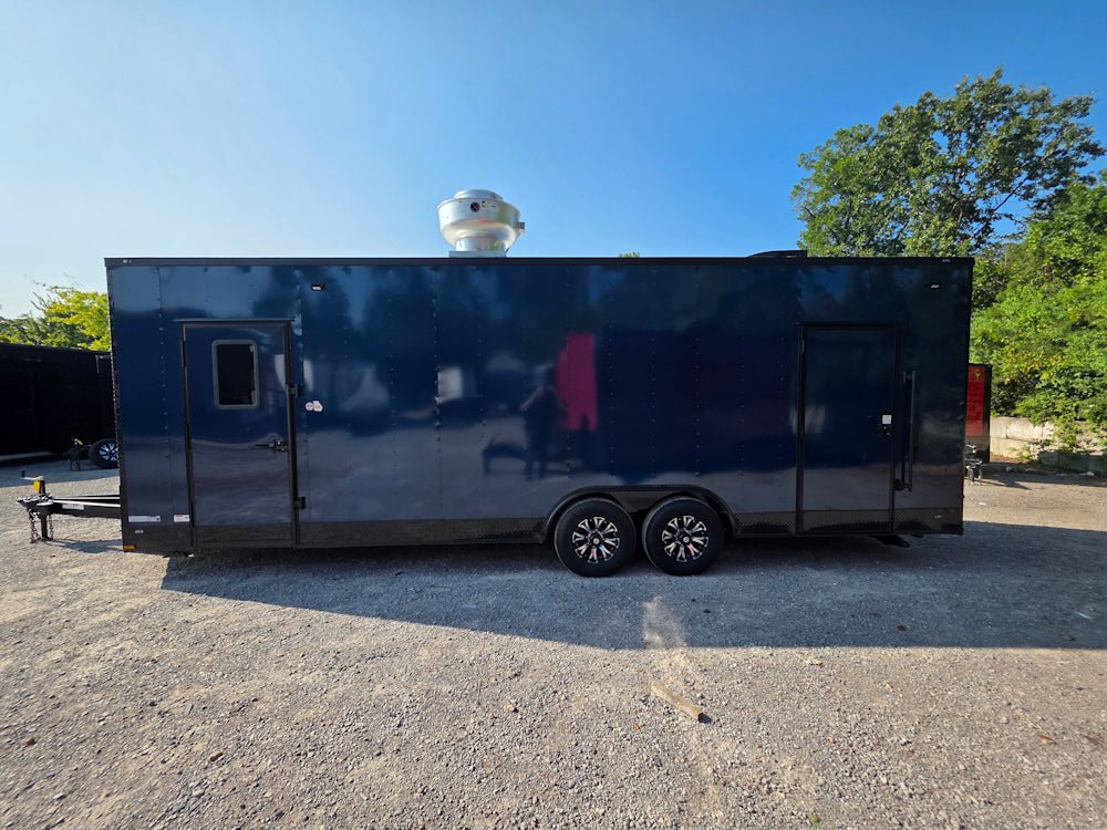 811-8.5-x-26-indigo-blue-concession-trailer-food-event-catering-4.jpg 8.5' X 26' Indigo Blue Concession Trailer Food Event Catering