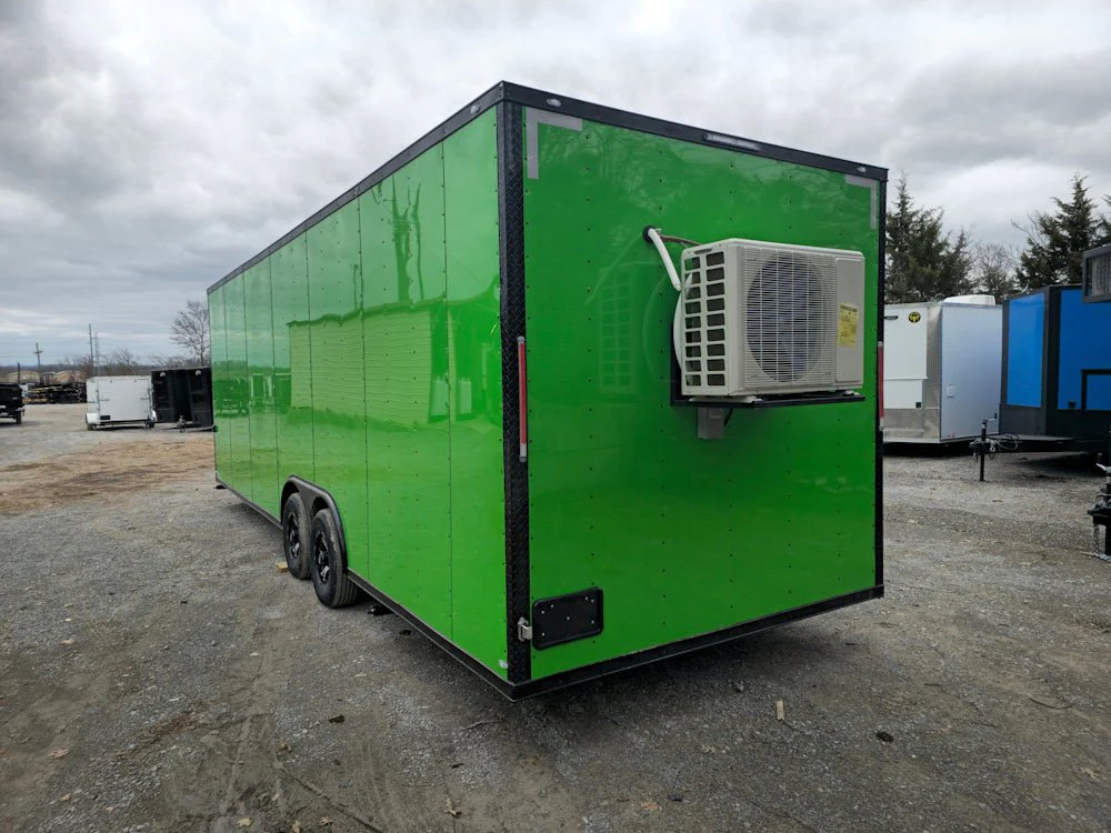 8.5' X 26' Lime Green Arcade Gaming Concession Trailer