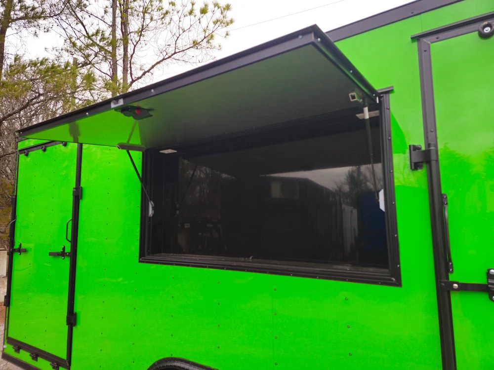 8.5' X 26' Lime Green Arcade Gaming Concession Trailer