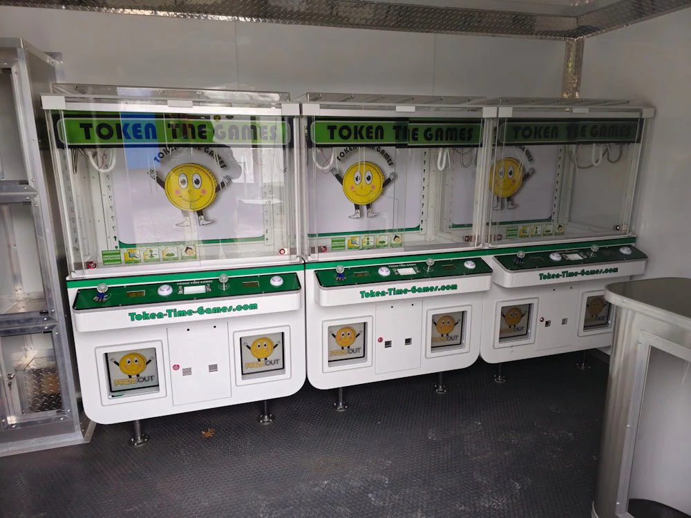 8.5' X 26' Lime Green Arcade Gaming Concession Trailer