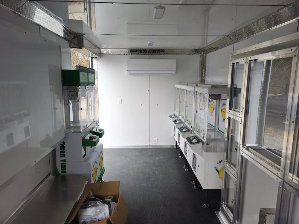8.5' X 26' Lime Green Arcade Gaming Concession Trailer