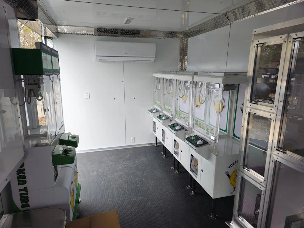 8.5' X 26' Lime Green Arcade Gaming Concession Trailer