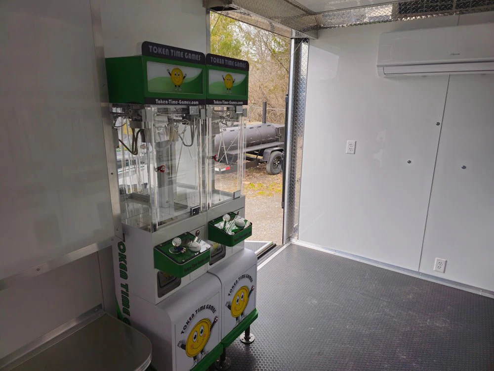 8.5' X 26' Lime Green Arcade Gaming Concession Trailer