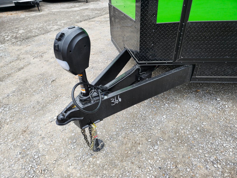8.5' X 26' Lime Green Arcade Gaming Concession Trailer