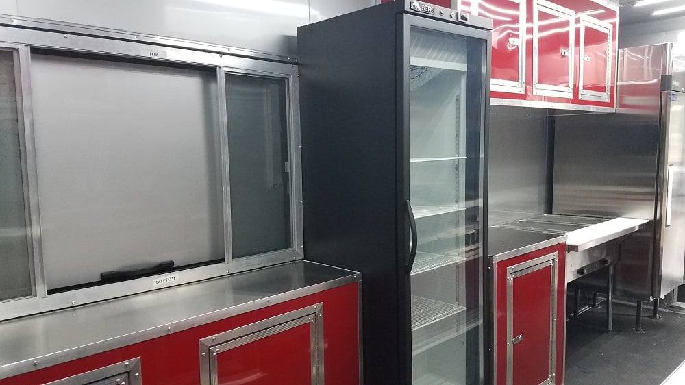 813-8.5-x-26-red-black-bbq-porch-concession-trailer-with-appliances-12.jpg 8.5' x 26' Red & Black BBQ Porch Concession Trailer With Appliances