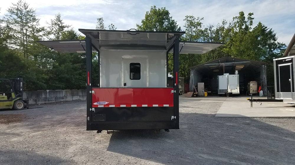 813-8.5-x-26-red-black-bbq-porch-concession-trailer-with-appliances-24.jpg 8.5' x 26' Red & Black BBQ Porch Concession Trailer With Appliances