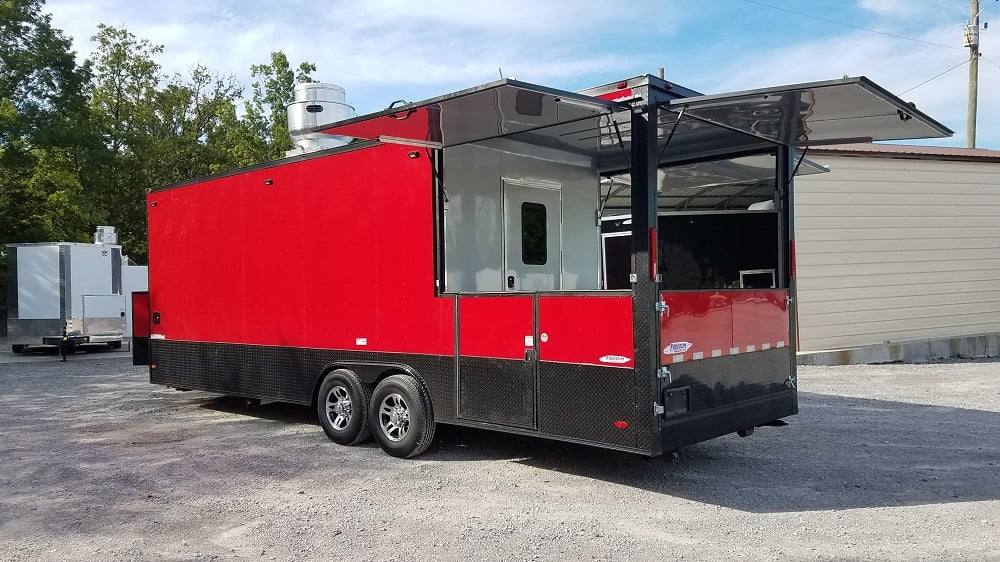 813-8.5-x-26-red-black-bbq-porch-concession-trailer-with-appliances-28.jpg 8.5' x 26' Red & Black BBQ Porch Concession Trailer With Appliances