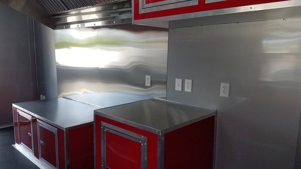 814-8.5-x-26-red-black-porch-style-concession-food-trailer-18.jpg 8.5' x 26' Red & Black Porch Style Concession Food Trailer