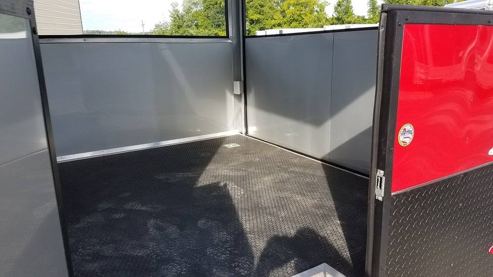 814-8.5-x-26-red-black-porch-style-concession-food-trailer-5.jpg 8.5' x 26' Red & Black Porch Style Concession Food Trailer