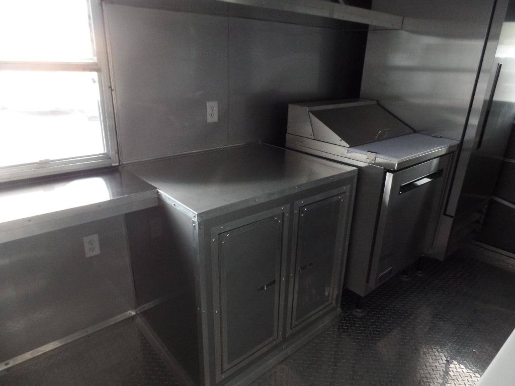 815-8.5-x-26-red-and-black-concession-bbq-food-trailer-with-appliances-19.jpg 8.5' x 26' Red And Black Concession BBQ Food Trailer With Appliances