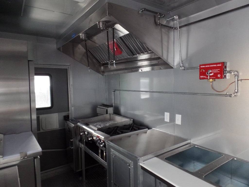 815-8.5-x-26-red-and-black-concession-bbq-food-trailer-with-appliances-8.jpg 8.5' x 26' Red And Black Concession BBQ Food Trailer With Appliances