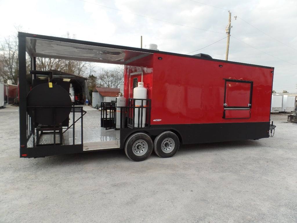 816-8.5-x-26-red-and-black-concession-food-trailer-with-appliances-12.jpg 8.5' x 26' Red And Black Concession Food Trailer With Appliances