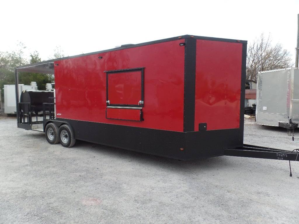 816-8.5-x-26-red-and-black-concession-food-trailer-with-appliances-22.jpg 8.5' x 26' Red And Black Concession Food Trailer With Appliances